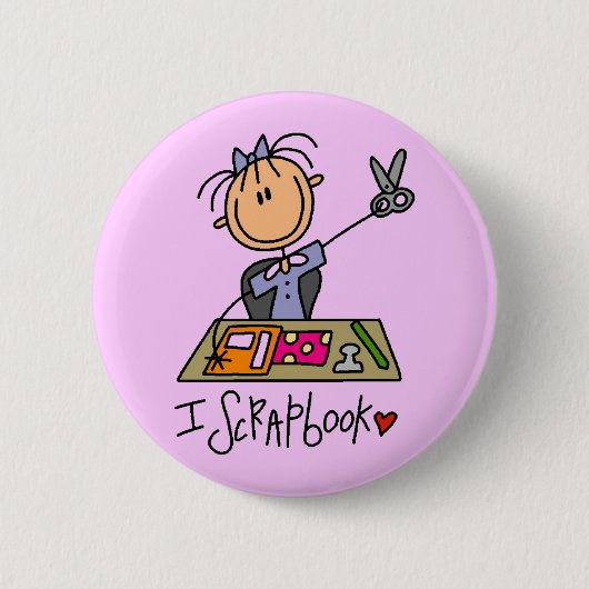 I Einklebebuch-T-Shirts und Geschenke Button (Vorderseite)