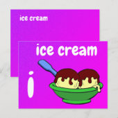 i - Eis-Flash-Karte Postkarte (Vorne/Hinten)