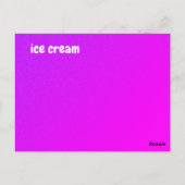 i - Eis-Flash-Karte Postkarte (Rückseite)