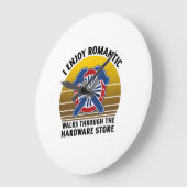 I enjoy romantic walks through the hardware große wanduhr (Winkel)