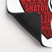 I ENTWURF DER LIEBE-KETTLEBELL MOUSEPAD (Ecke)