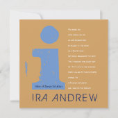 I Erste Sammlung Bar Bat Mitzvah Einladung (Vorderseite)