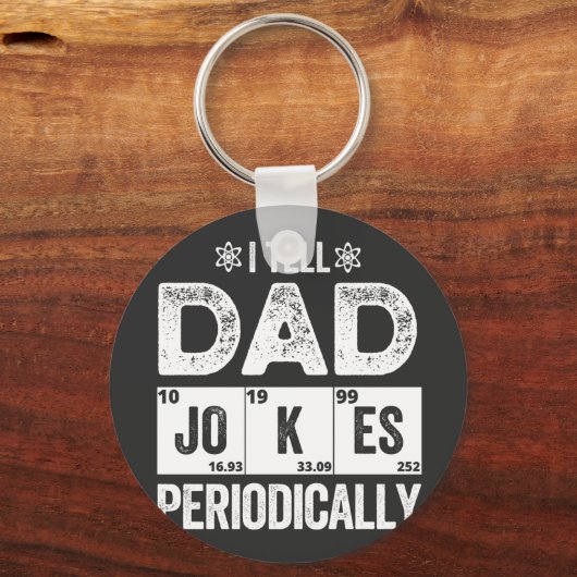 _I Erzähle regelmäßig Vater-Jokes Schlüsselanhänger (Vorderseite)