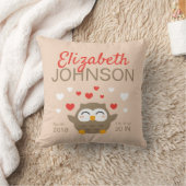 I Eule Sie Illustration Kissen (Decke)