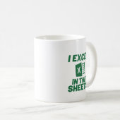 I Excel in den Blättern Spreadshee Funny Accountan Kaffeetasse (VorderseiteRechts)