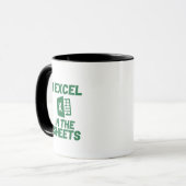 I Excel in den Blättern Spreadshee Funny Accountan Tasse (Vorderseite Links)