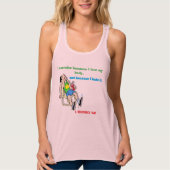 I exercise because I love my body customizable Tank Top (Vorderseite)