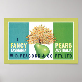 I Extravagant Birnen Poster