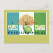 I Extravagant Birnen Postkarte (Vorderseite)