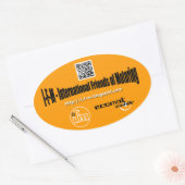 i-f-m ovaler Aufkleber (Umschlag)