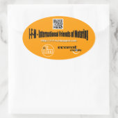 i-f-m ovaler Aufkleber (Tasche)