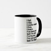 I Fall Rise and Make Mistakes Tasse (VorderseiteRechts)