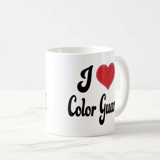 I Farbschutz der Liebe-(Herz) Kaffeetasse (VorderseiteRechts)