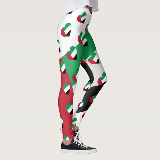 I färbt Flagge Liebe-United Arab Emirates UAE Leggings (Rechts)