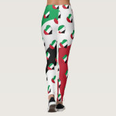 I färbt Flagge Liebe-United Arab Emirates UAE Leggings (Rückseite)