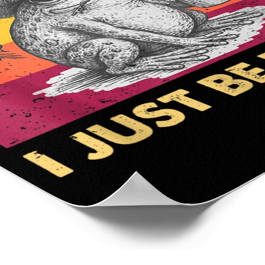 I Fartin Sometimes Frog Just Unhinged Poster (Ecke)