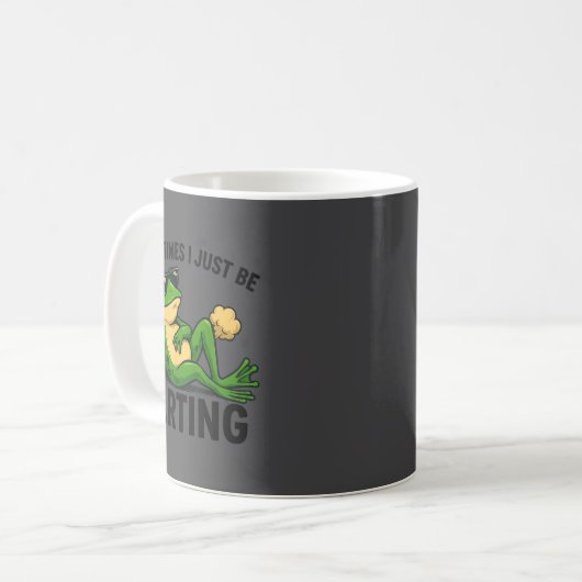 I Farting Frog Sometimes Just Dreams Kaffeetasse (Vorderseite Links)