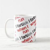 I FARTlek, wenn ich © - lustiges FARTlek laufen Kaffeetasse (Links)