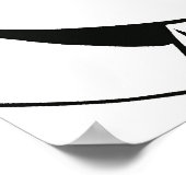 I Feel Dirty Cartoon Girl Poster (Ecke)