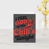 I Feel God In This Chili S Tonight.  Karte (Gelbe Blume)