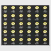 I Feel Gouda Funny Cheese Pun Dark BG Geschenkpapier (Flach)