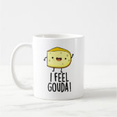 I Feel Gouda Funny Cheese Pun Kaffeetasse (Links)