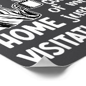 I Feel Like Work Got Custody Of Me Skull Funny Say Poster (Ecke)