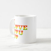 I FEEL LOVE FOR YOU KAFFEETASSE (Vorderseite Links)
