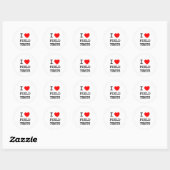 I Feldtests der Liebe Runder Aufkleber (Blatt)