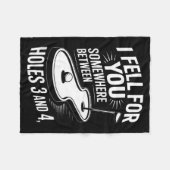 I Fell For You Somewhere Holes 3 And 4 Mini Golf Fleecedecke (Vorderseite (Horizontal))