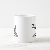 "I Fell" Tower Funny Mug Kaffeetasse (Mittel)
