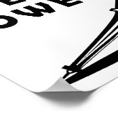 "I Fell" Tower Funny Poster (Ecke)