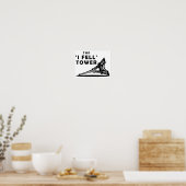 "I Fell" Tower Funny Poster (Küche)