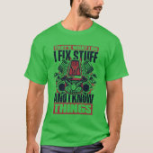 I Fi Stuff And I Knowhings Carechnician Auto retro T-Shirt (Vorderseite)