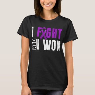 i fight and i won pancreatic cancer warrior T-Shirt