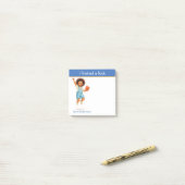 I Finished a Book Personalized Book Lover Post-it Klebezettel (Auf Schreibtisch)