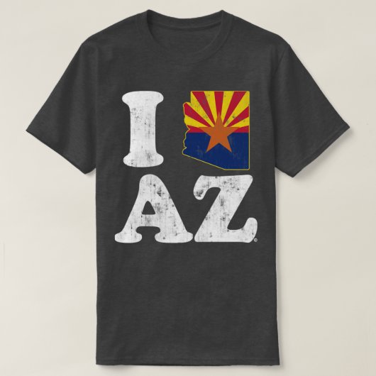 I Flagge von Arizona T-Shirt (Design vorne)