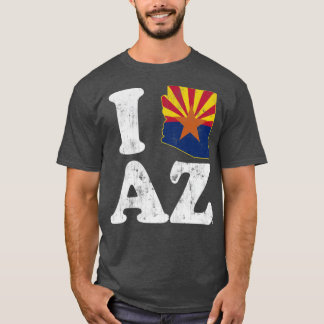 I Flagge von Arizona T-Shirt