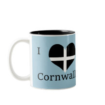 I Flaggen-Herz-Entwurf St. Piran