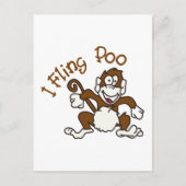 I Fling Poo Postkarte (Vorderseite)