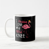 I Flocking Love My New Knee Replacement Surgery Fl Kaffeetasse (Links)