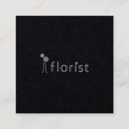 i floristさまショップカード２ quadratische visitenkarte