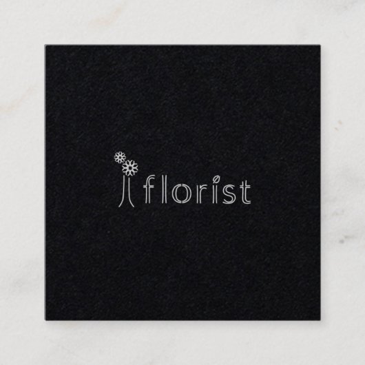 i floristさまショップカード2 quadratische visitenkarte (Vorderseite)