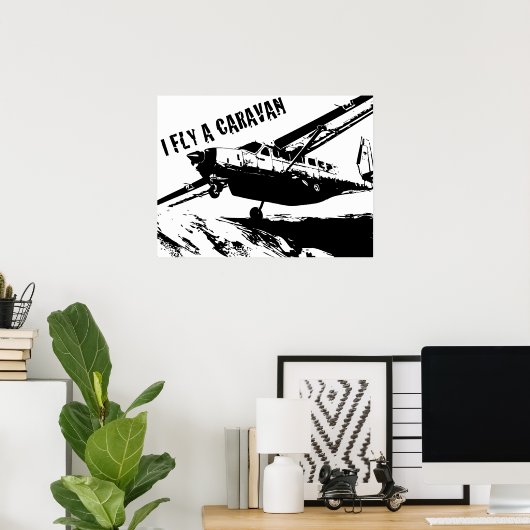 "I FLY A CARAVAN" Poster (Heimbüro)