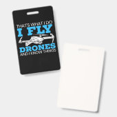 I Fly Drones Ausweis (Front & Back)