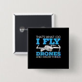 I Fly Drones Button (Vorne & Hinten)