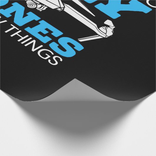 I Fly Drones Geschenkpapier (Ecke)