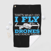 I Fly Drones Golfhandtuch (Insitu)