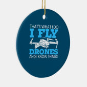 I Fly Drones Keramik Ornament (Rechts)