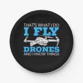 I Fly Drones Pappteller (Vorderseite)